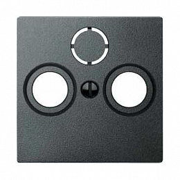 Центральная плата TV/FM, х2, х3 (антрацит) Merten Schneider Electric. Вид 1