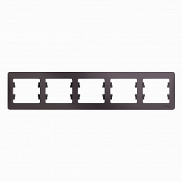 Рамка 5-постовая, горизонтальная (сиреневый туман) Glossa Systeme Electric. Вид 1