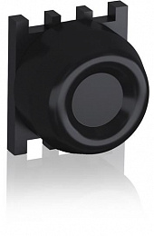 KP6-40B Кнопка c черным резиновым колпачком с монтажной колодкой IP66  ABB. Вид 1