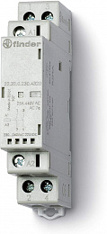 Модульный контактор 25А 2НЗ 24В AC/DC, опции: мех.индикатор + LED Finder. Вид 1