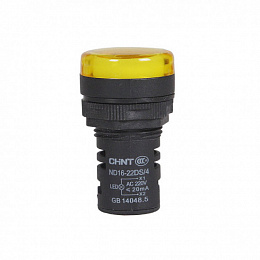 Индикатор ND16-22D/2 желтый AC/DC230В (R) CHINT. Вид 1