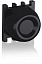 KP6-40B Кнопка c черным резиновым колпачком с монтажной колодкой IP66  ABB. Вид 1.
