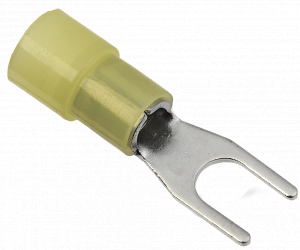 НВИ-н 5.5-6 Наконечник вилка 4-6мм (Желтый) (100 шт) ИЭК. Вид 1