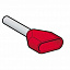 Наконечник двупровод средн 1мм2 красный (1уп.-100шт) Schneider Electric. Вид 1.