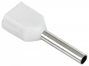Наконечник НШВИ(2) 0,75-10 белый (20шт/упак). Вид 1