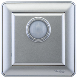 Датчик движения, ИК, eco 350вт, в сборе (матовый хром) Wessen 59 Schneider Electric. Вид 1