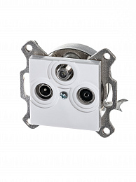 5011H-A03303 03W Розетка TV-R-SAT единственная (белый) Levit ABB. Вид 1