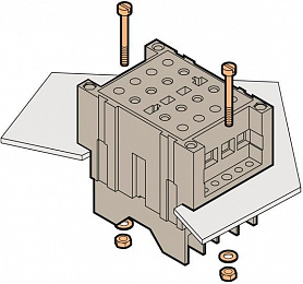 ENT  Блок TO-D-VA Клеммный для цепей напряжения, с разорванной цепью, полуутопленный монтаж, зажим под болт TYCO. Вид 1