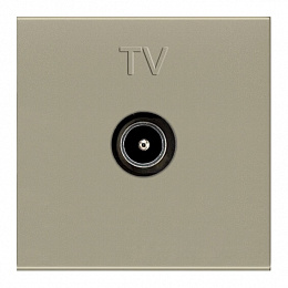 N2250.7 CV Розетка телевизионная TV R (единственная) 2-модульный (шампань) Zenit ABB. Вид 1