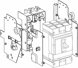Комплект выкатного исполнения 3P (100-250) Systeme Electric. Вид 1
