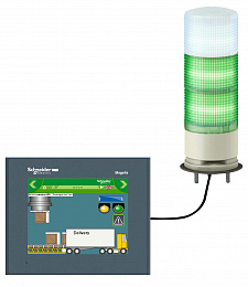 Световая колонна в сборе с usb подключ. xvgu3swv Schneider Electric. Вид 1