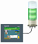 Световая колонна в сборе с usb подключ. xvgu3swv Schneider Electric. Вид 1.