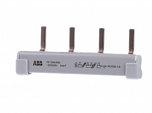 PS1/4 1-фазная шинная штырьковая разводка на 4 модуля 63А ABB. Вид 1