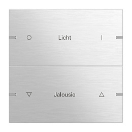 Клавиша 2-ная для сенсорного выключателя4 KNX, гравировка Gira. Вид 1