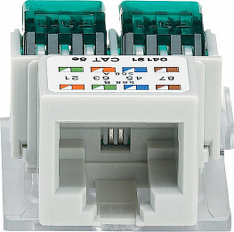 Монтажный модуль reichle&massari, 5е неэкран. Merten Schneider Electric. Вид 1