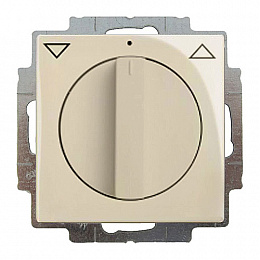 2713 UCDR-92-507 Выключатель жалюзи с накладкой, 1P+N+E, слоновая кость ABB. Вид 1