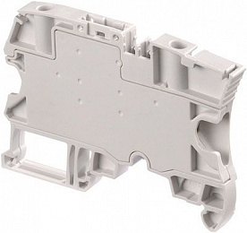 Клемма ZS4-SP-R1 винтовая 4мм.кв. с разъединителем (вилкой) серая TYCO. Вид 1