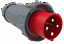 ССИ-034 Вилка переносная 63А-6ч/380-415В 3Р+РЕ IP67 MAGNUM ИЭК. Вид 1.
