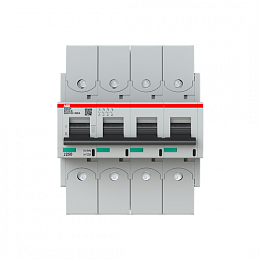 S804P B125 R Автоматический выключатель, 4-полюсный, 125А, 50kA, с кольцевой клеммой (хар-ка B) ABB. Вид 1