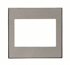 8557.1 AI Накладка для мех. аудиоразъёма арт.8157.1, серия SKY, нержавеющая сталь ABB. Вид 1