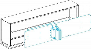 Защитный кожух гориз. для el n5, 1600-2500а Schneider Electric. Вид 1