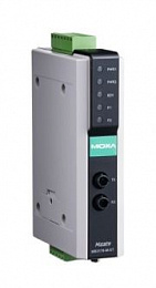 1-портовый преобразователь Modbus RTU/ASCII (1 x RS-232/422/485) в Modbus TCP, -40...+75C MOXA. Вид 1