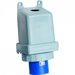 263 BS6W Вилка для монтажа на поверхность 263BS6W, 63A, 2P+E, IP67, 6ч ABB. Вид 1