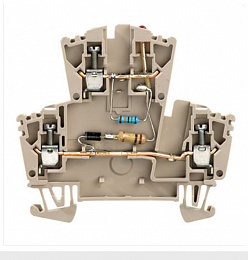 WDK 2.5 LD 1D 2R 230VAC Клемник 2,5мм Weidmuller. Вид 1