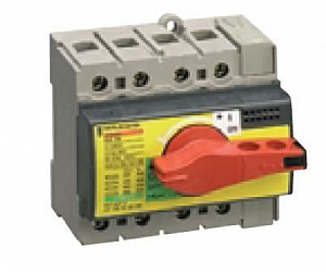 Выключатель-разъединитель Interpact INS40, 3P, 40А (с красной ручкой) Schneider Electric. Вид 1
