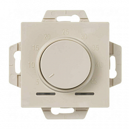 Термостат электрон. теплого пола с датчиком, 10A, механизм (бежевый) AtlasDesign Systeme Electric. Вид 1