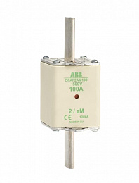 Предохранитель OFAF2aM50 50A тип аМ размер2, до 500В ABB. Вид 1