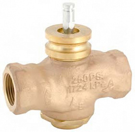 Клапан 2-ходовой резьбовой pn16 vg210r dn15 kvs 0,63 вн.резьба rp½ Schneider Electric. Вид 1