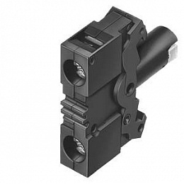 Патрон с LED, зелёный, UC 24V, для уст. диам. 22мм Siemens. Вид 1