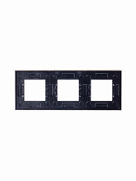 N2273 CB Рамка 3-постовая, 2-модульная (стекло белое) Zenit ABB. Вид 1