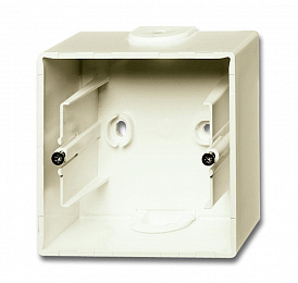 1701-96-507 Коробка 1-постовая для открытого монтажа (шале/белый) Basic 55 ABB. Вид 1