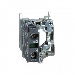 Монтажная колодка + контактный блок 1НО Schneider Electric. Вид 1