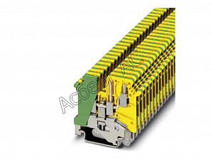 UK 5-TWIN-PE 5кв.земля Клемник на DIN-рейку с отводом.  Phoenix Contact. Вид 1