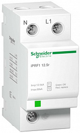 iPRF1 12.5r Ограничитель перенапряжения, тип 1+2, 12.5kА, 230В, 1Р+N Schneider Electric. Вид 1