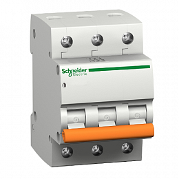 ВА63 3P 50A Автоматический выключатель 3-х полюсный 50А 4,5кА (хар-ка С) Schneider Electric. Вид 1