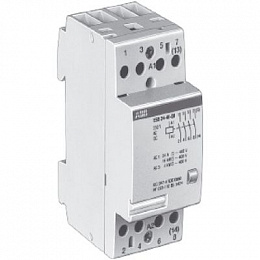 Модульный контактор ESB-24-22 (24А AC1) катушка 48B AC/DC ABB. Вид 1
