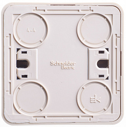 Переключатель 1-клавишный, О/У, с подсветкой 10 ах (кремовый) Этюд Systeme Electric. Вид 1