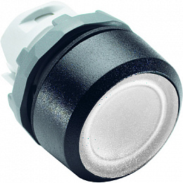 MP1-11W Кнопка белая с подсветкой, без фиксации (только корпус) ABB. Вид 1