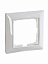 2511-94-507 Рамка 1-постовая с декоративной накладкой (альпийский белый) Basic55 ABB. Вид 2.