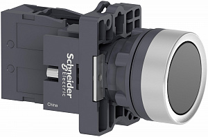 Кнопка черная с фиксацией 1НО Schneider Electric. Вид 1