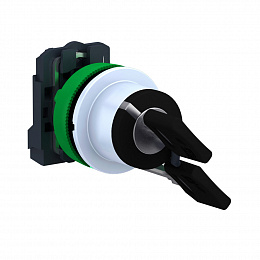 Переключатель 22мм 2 позиции с ключем, заподлицо, 1но, пластик c1 Schneider Electric. Вид 1