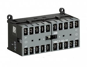 VBC 7-30-10 Реверсивный миниконтактор 3-х полюсный 12A 24В DC ABB. Вид 1