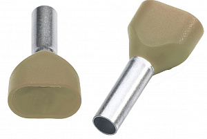 IKYх2 10/14 Наконечники двойные изолированные 10,0 мм\кв (огнестойкие) (1уп.-50шт) Klemsan. Вид 1