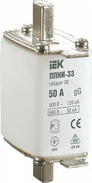 Плавкая вставка предохранителя ППНИ-33, габарит 00, 40А  ИЭК. Вид 1