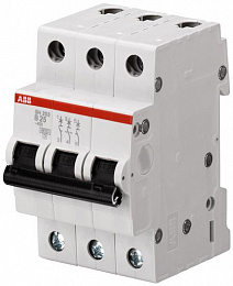 SH203 B20 Автоматический выключатель 3-полюсный, 6A, 6kA (хар-ка B) ABB. Вид 1