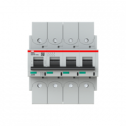 S804P K125 R Автоматический выключатель, 4-полюсный, 125А, 50kA, с кольцевой клеммой (хар-ка K) ABB. Вид 1